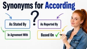 synonyms for according