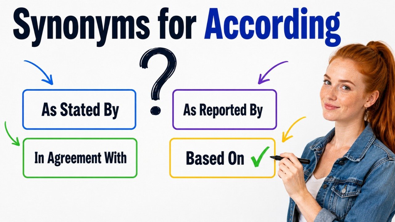 synonyms for according