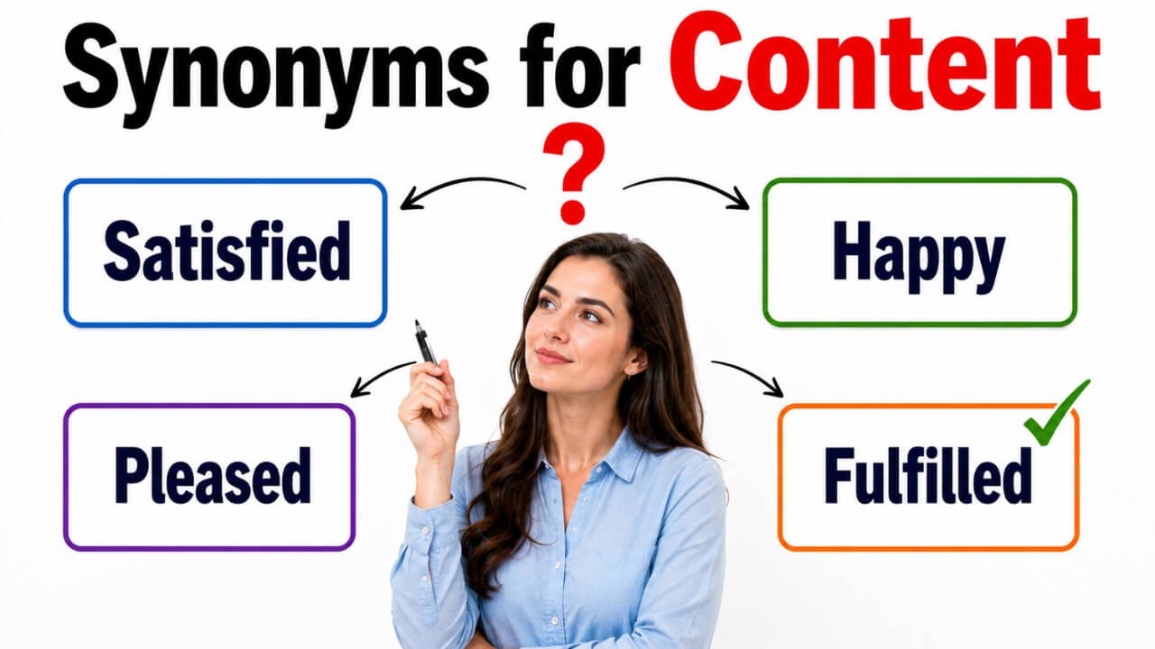 synonyms for content