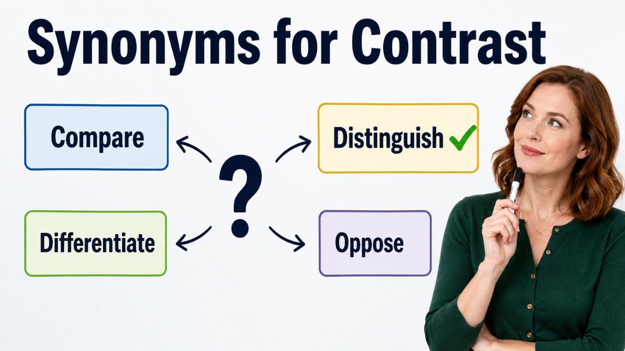 synonyms for contrast