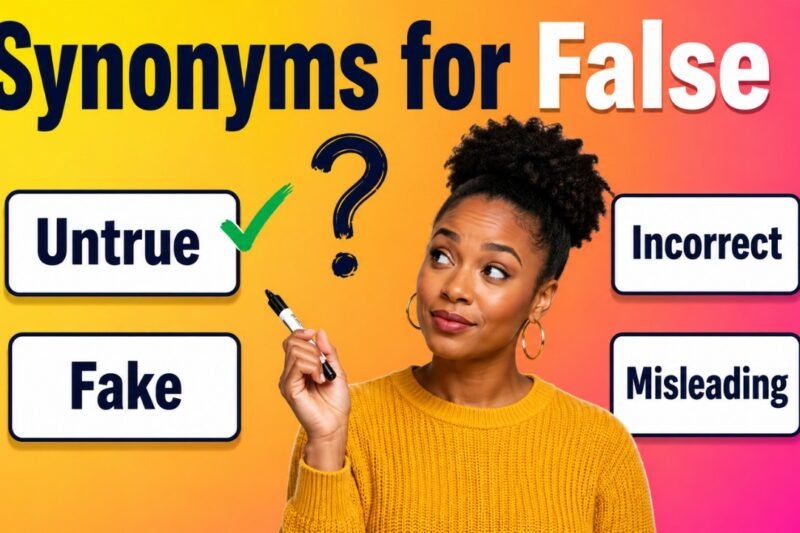 38+ Synonyms for False: Meanings, Context & Clear Examples
