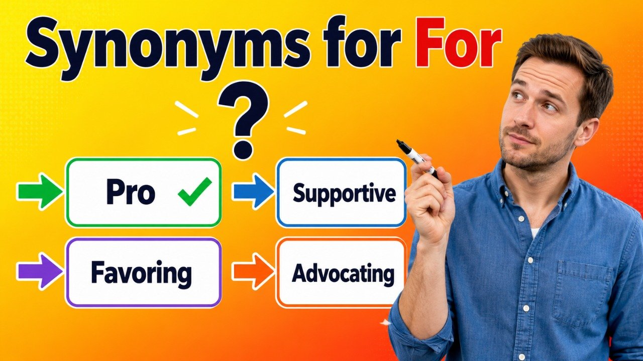 synonyms for for