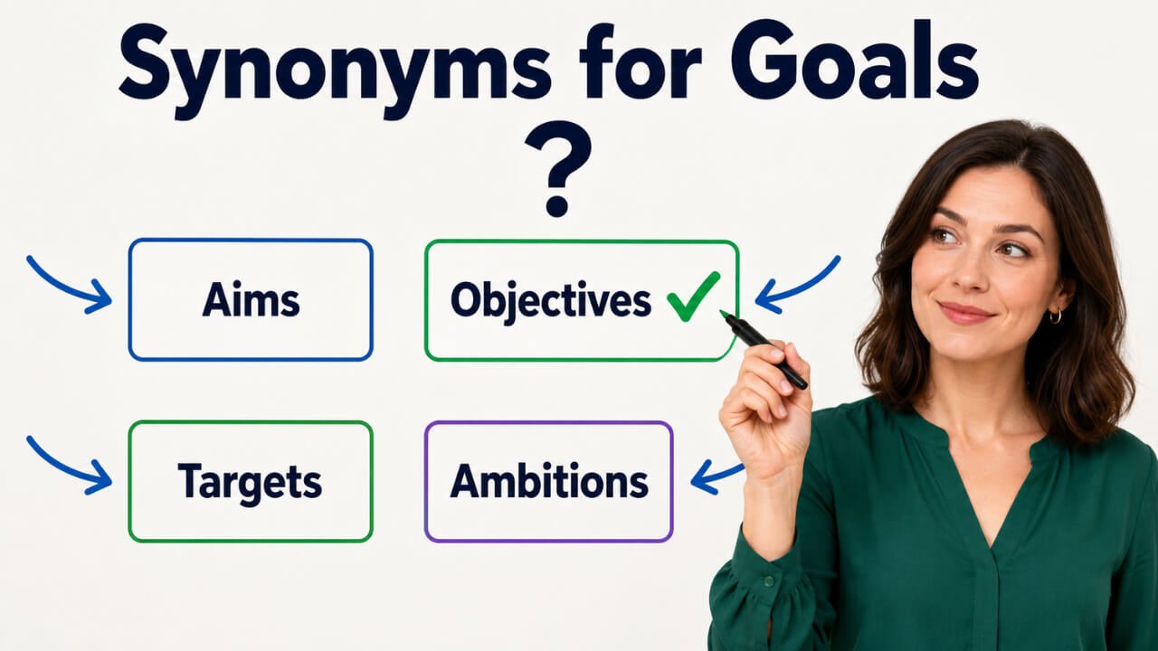 synonyms for goals