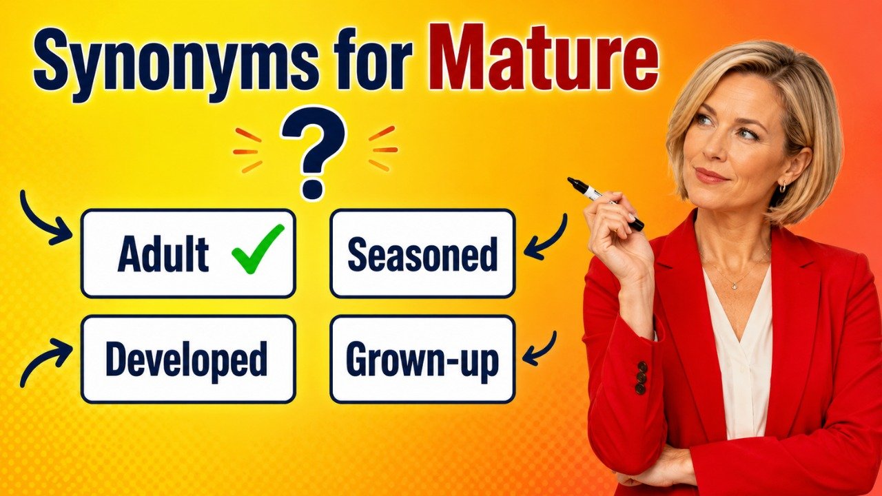 synonyms for mature