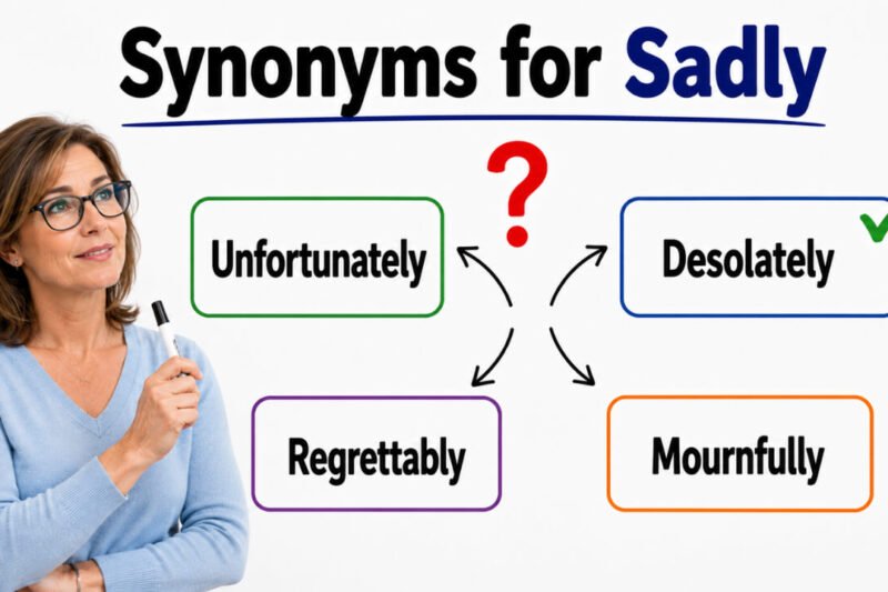 45+ Synonyms for Sadly: Strong Word Choices & Examples