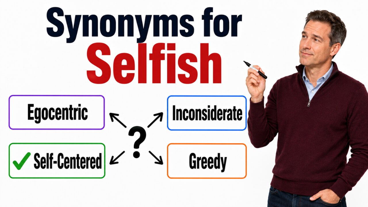 synonyms for selfish
