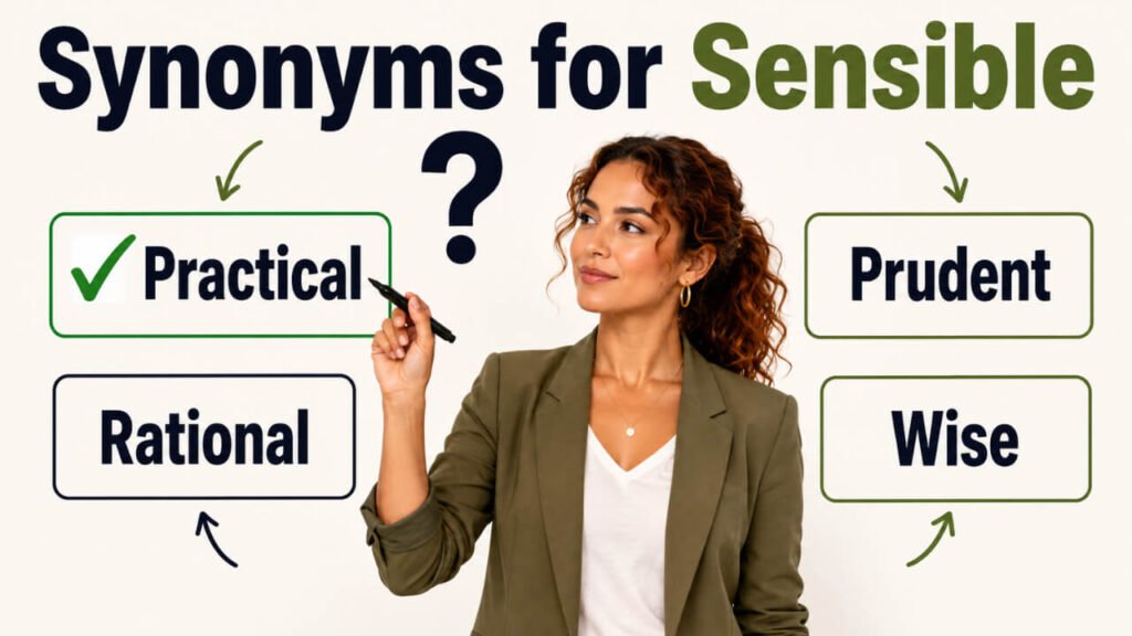 synonyms for sensible
