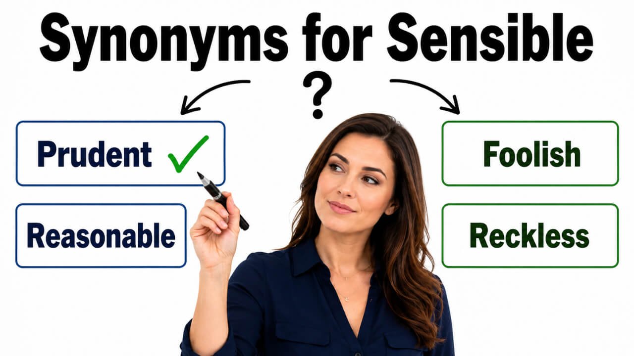 synonyms for sensible