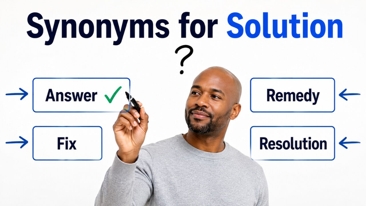 synonyms for solution