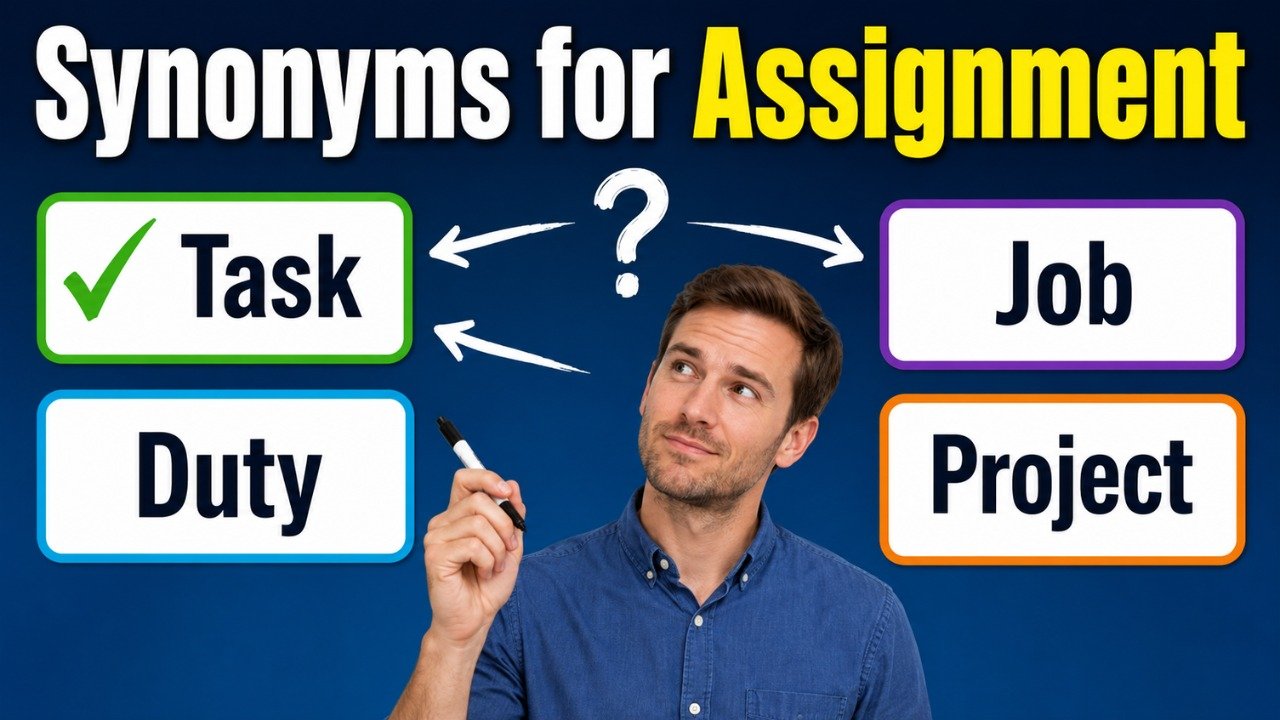 synonyms for assignment