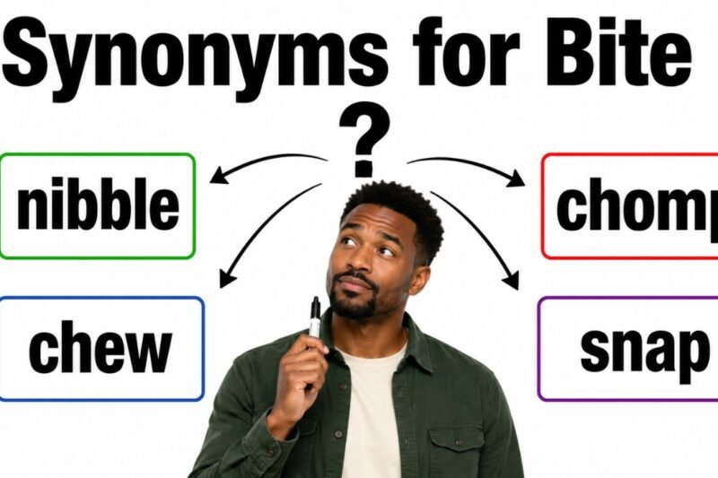 36+ Synonyms for Bite: Meanings, Context & Clear Examples