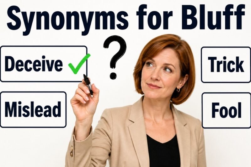 46+ Synonyms for Bluff: Usage, Context & Examples