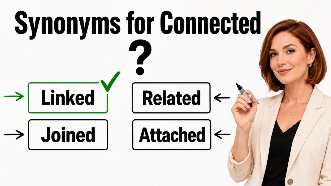 synonyms for connected