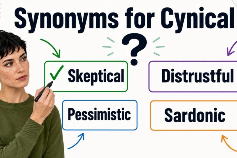 40+ Synonyms for Cynical: Meaning, Examples & Best Uses