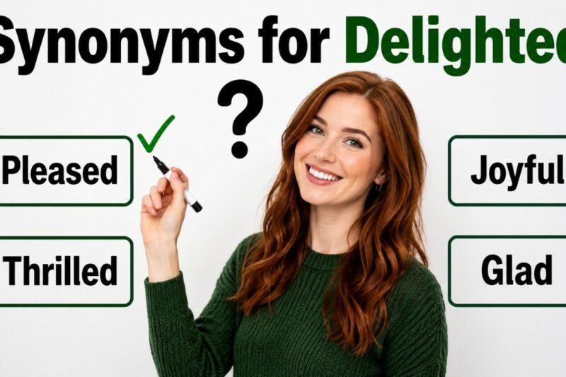 40+ Synonyms for Delighted: Meaning, Examples & Best Uses