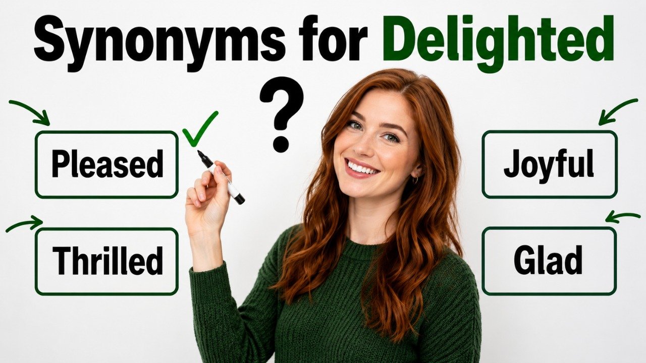 synonyms for delighted