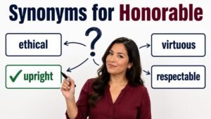 synonyms for honorable