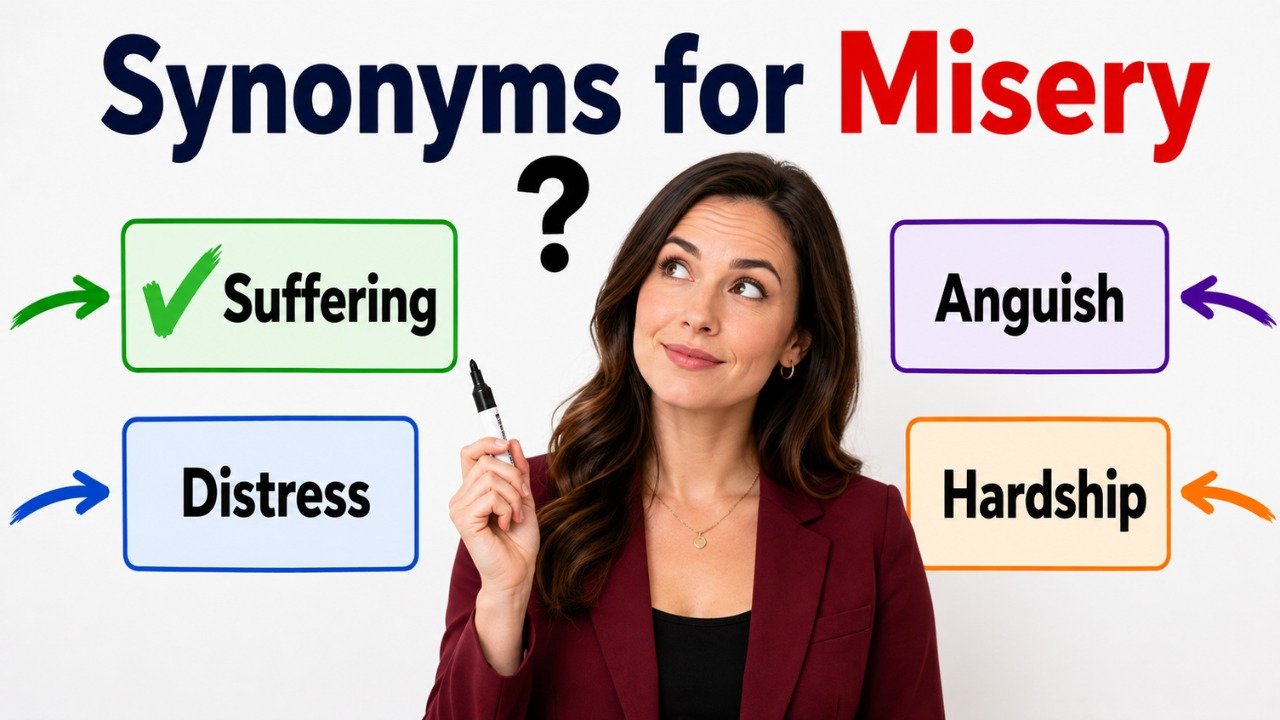 synonyms for misery