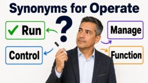 synonyms for operate