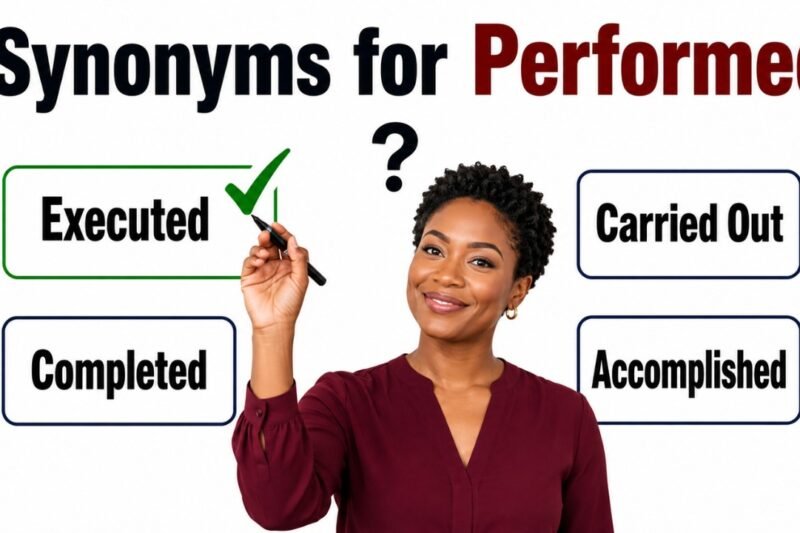 36+ Synonyms for Performed: Meaning, Examples & Best Uses