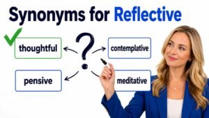 synonyms for reflective