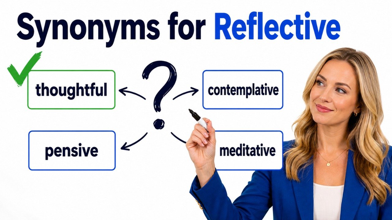 synonyms for reflective