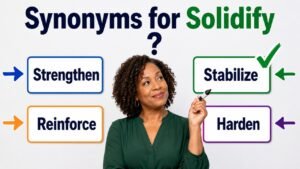 synonyms for solidify