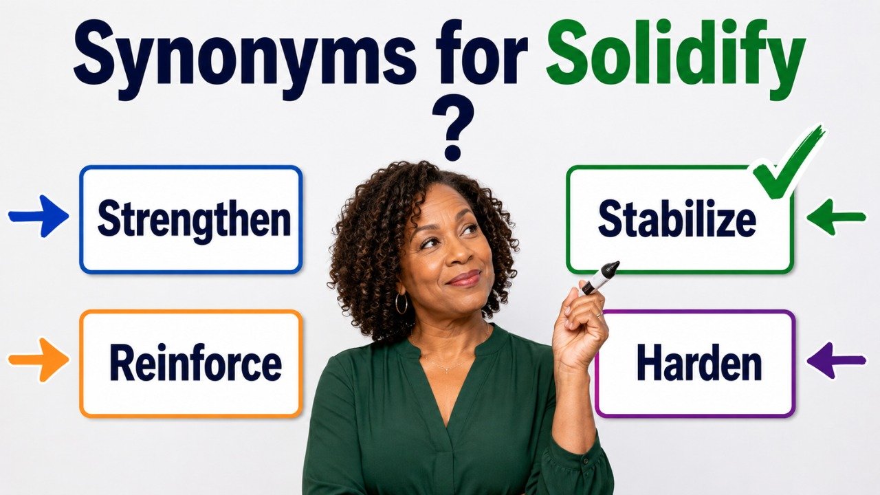 synonyms for solidify
