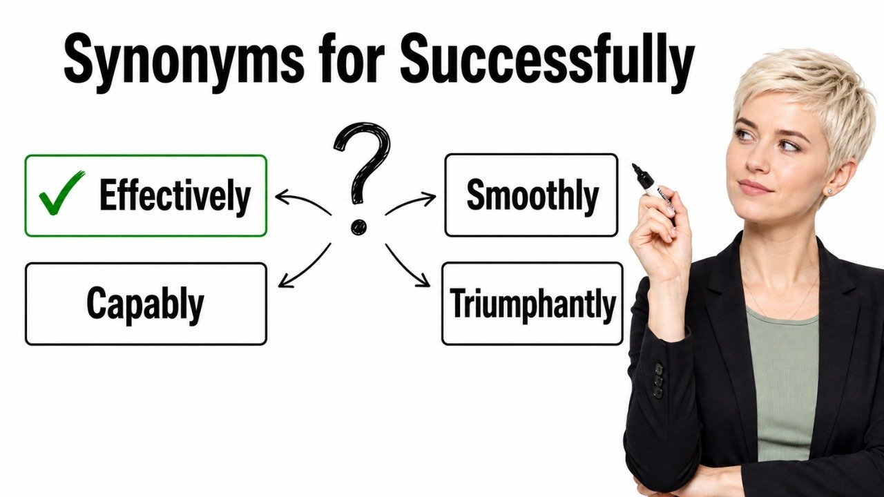 synonyms for successfully
