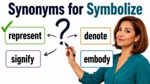 synonyms for symbolize