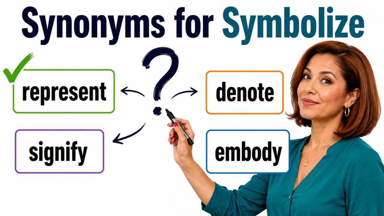 synonyms for symbolize