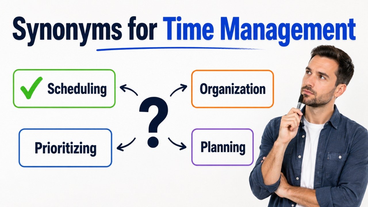 synonyms for time management